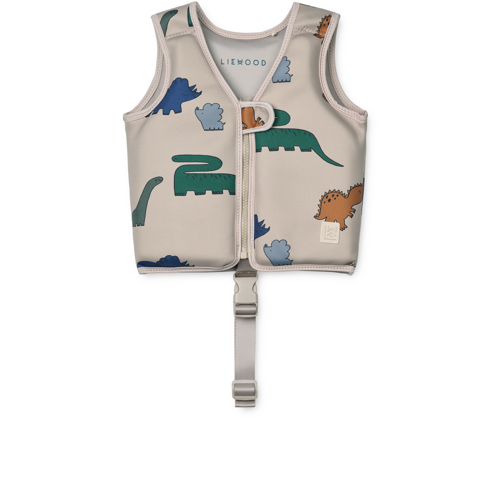 LIEWOOD Dove Badväst Dinosaurs/Mist 11-15 kg