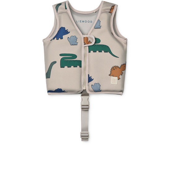 LIEWOOD Dove Badväst Dinosaurs/Mist 19-30 kg