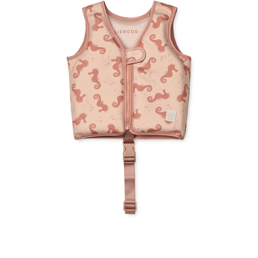 LIEWOOD Dove Badväst Seahorse/Apple blossom 11-15 kg