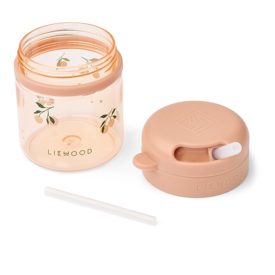 LIEWOOD Pavia Tritan Sugrörsmugg Peach 280 ml