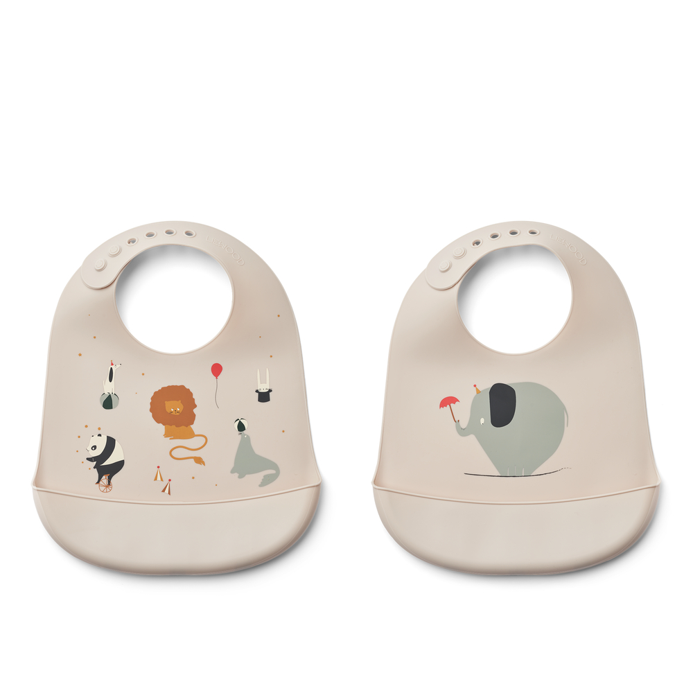 LIEWOOD Tilda Silikonhaklappar Circus 2-pack