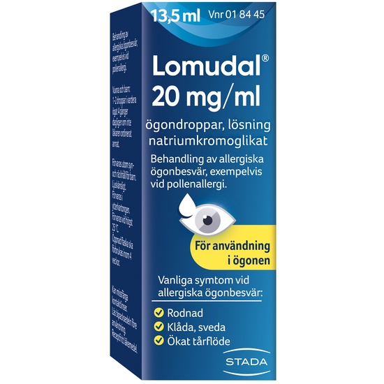 Lomudal, ögondroppar, lösning 20 mg/ml 13,5 ml