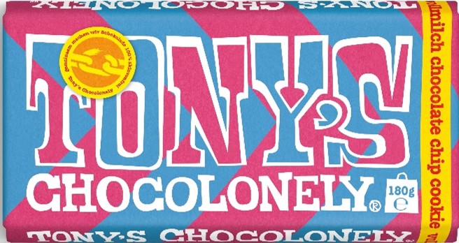 Tony's Chocolonely Mjölkchoklad Chocolate Chip 180 g