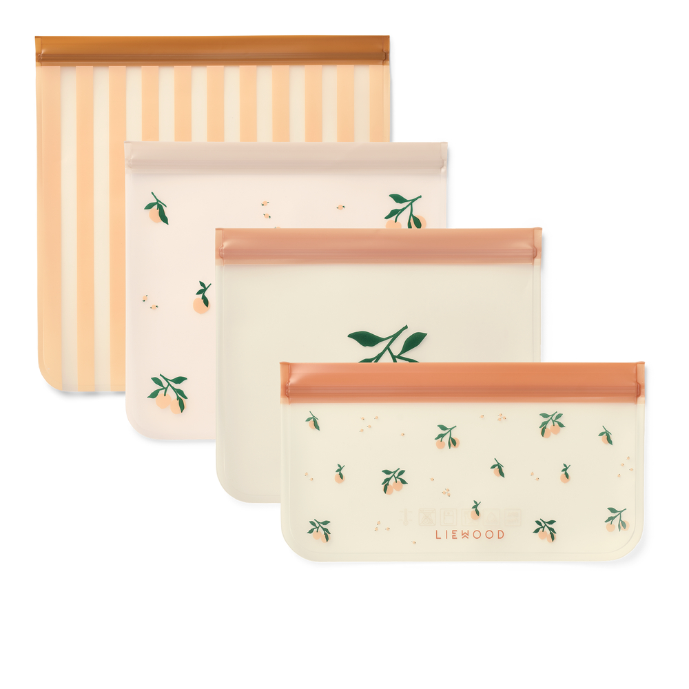LIEWOOD Clive Resepåsar Peach 4-pack