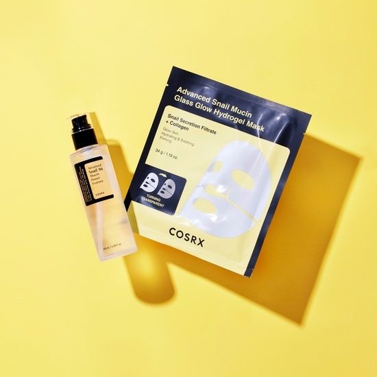 COSRX Advanced Snail Mucin Glass Glow Hydrogel Mask 3 st