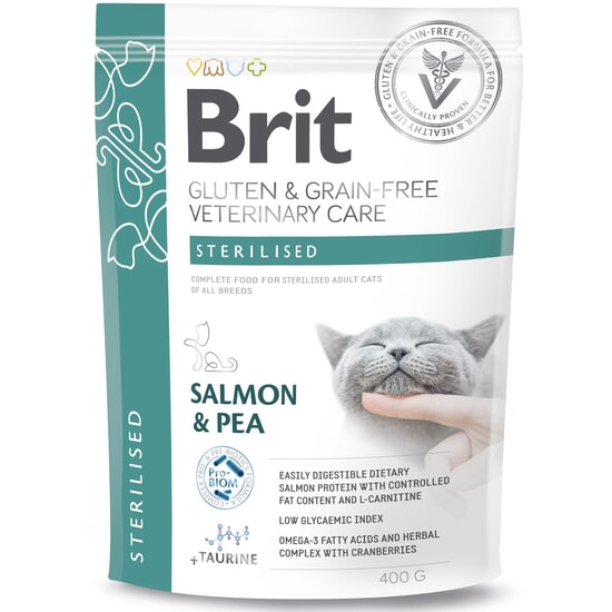 Brit Veterinary Diet Grain Free Care Cat Sterilised 400 g