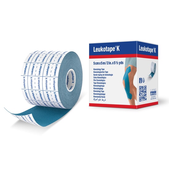 Leukotape Kinesiotejp Blå 5 cm x 5 m