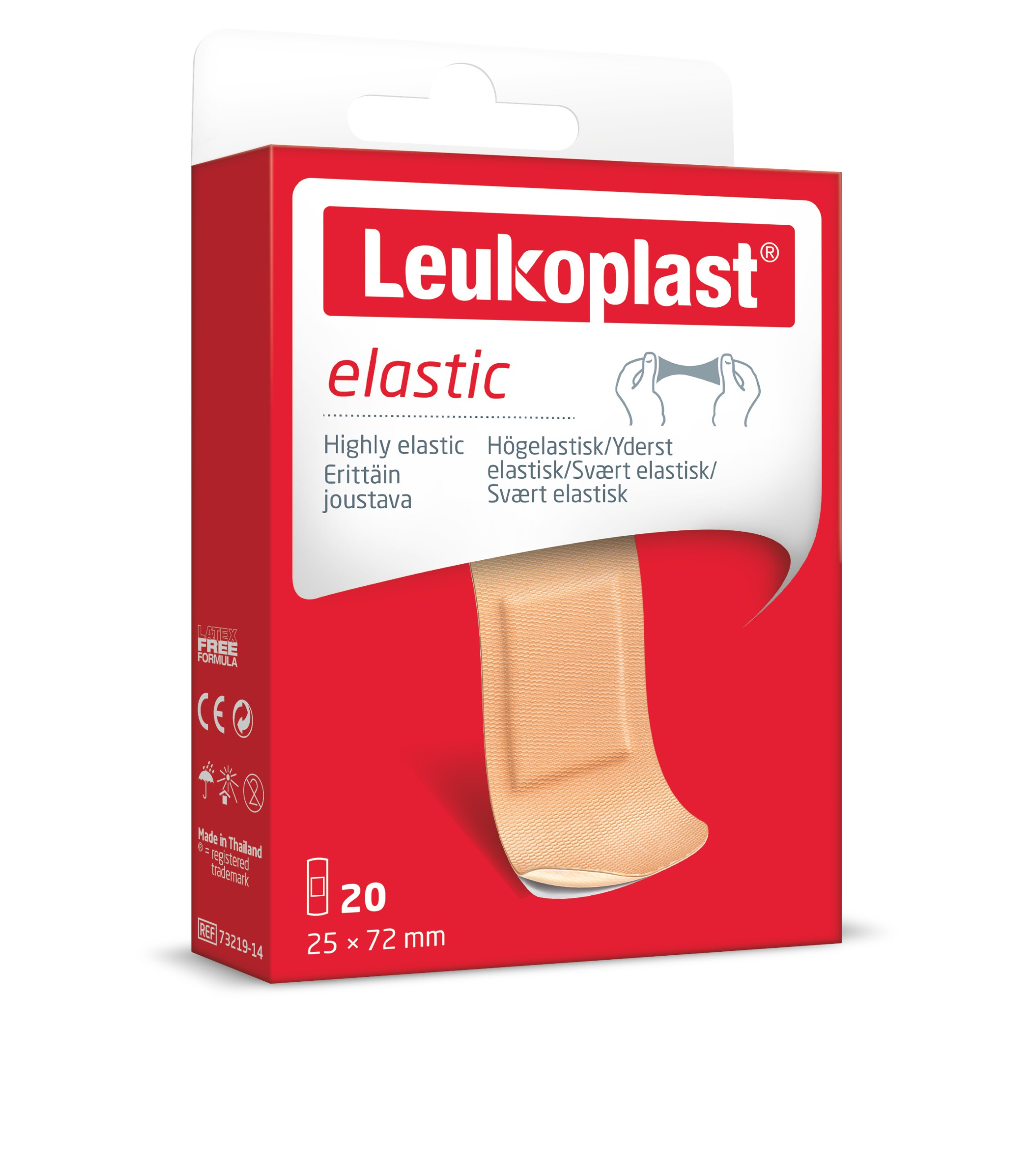 Leukoplast Elastic Strips 28 x 72 mm 20 st