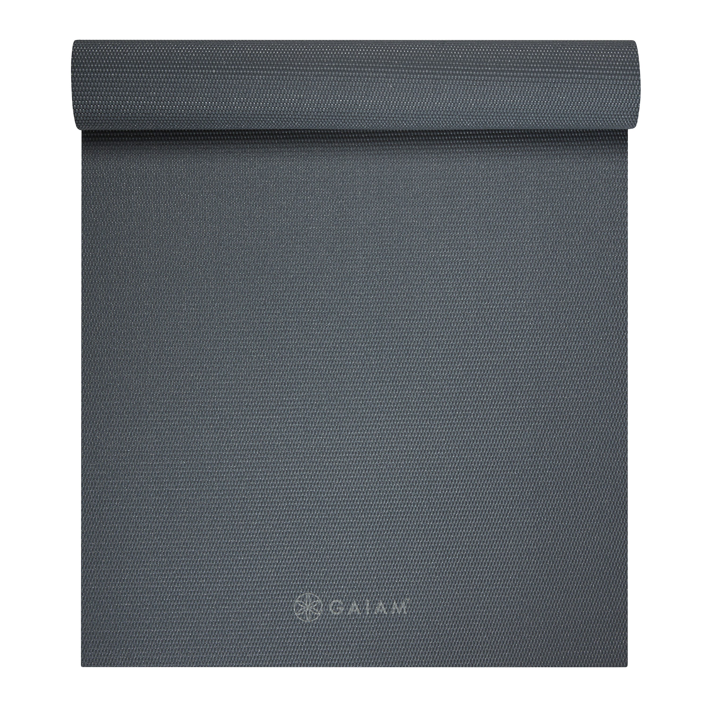 Gaiam Folkstone Grey Solid Yoga Mat 4 mm 