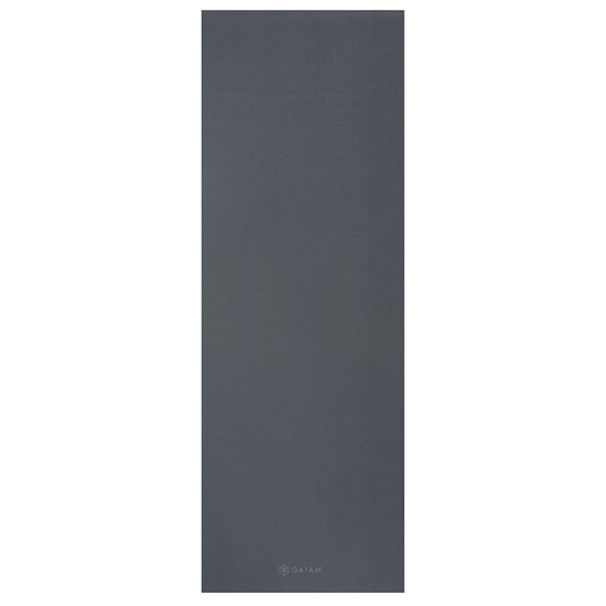 Gaiam Folkstone Grey Solid Yoga Mat 4 mm 