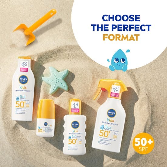 NIVEA SUN Kids Sensitive Protect & Play Sun Spray SPF50+ 200 ml