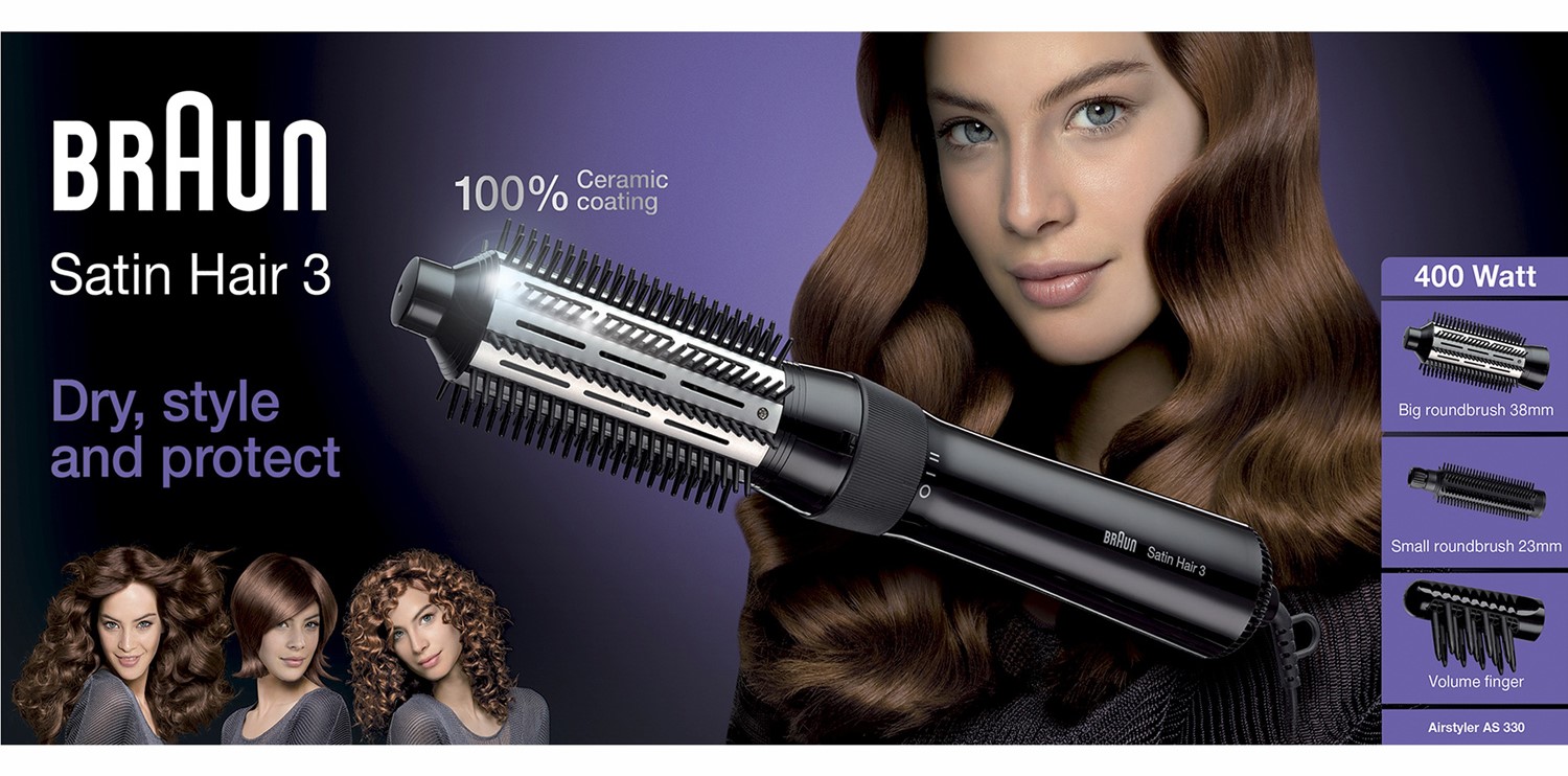 Braun Varmluftsborste Satin Hair 3 AS330
