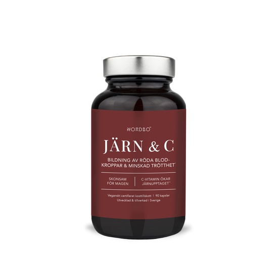 Nordbo Järn & C-vitamin 90 kapslar