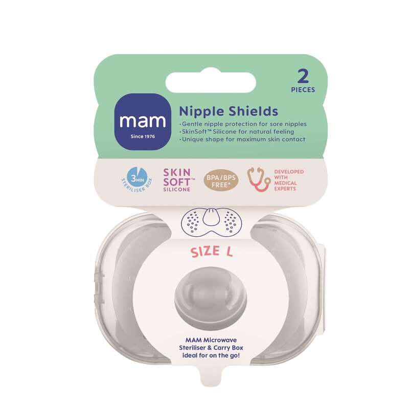 MAM Nipple Shields Large 2-pack