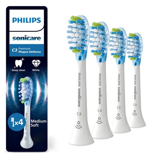Philips Sonicare Borsthuvuden Premium Plaque Defence Vit 4-pack