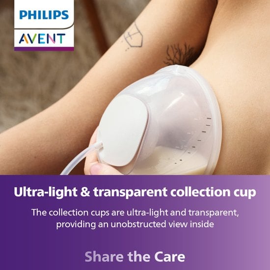 Philips Avent Stora Bröstskydd och Inlägg Handsfree 2 st