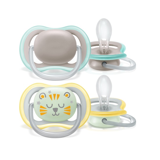 Philips Avent Napp Ultra Air Day and Night 18 mån+ Beige & Gul 2-pack