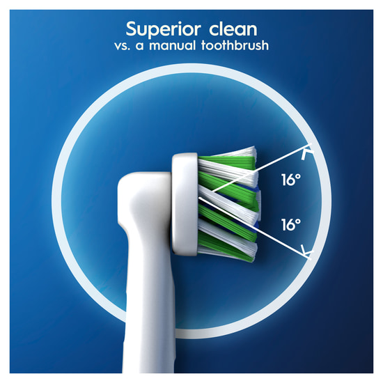 Oral-B Cross Action Tandborsthuvuden 8 st