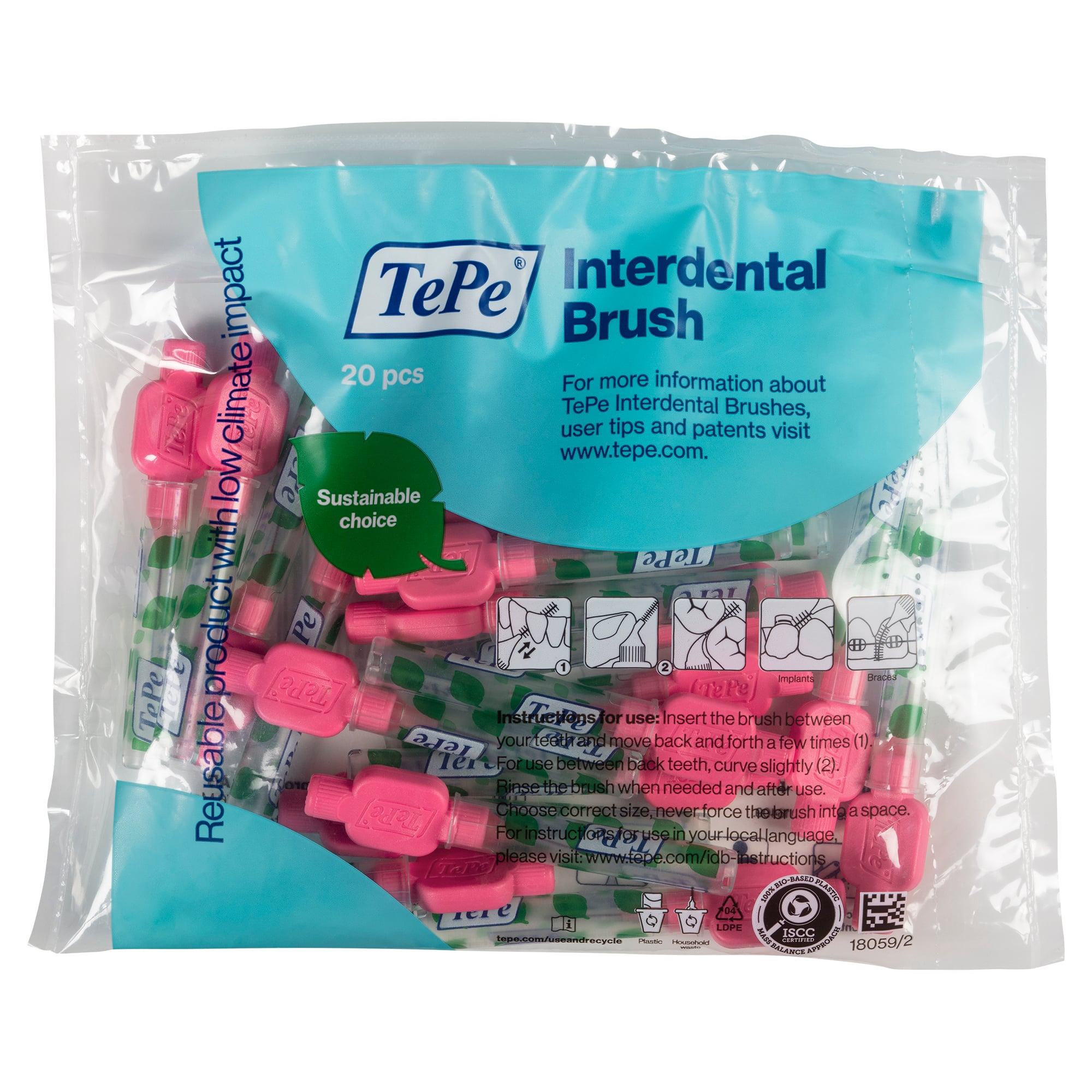 TePe Mellanrumsborste Original 0,4 mm Rosa 20-pack