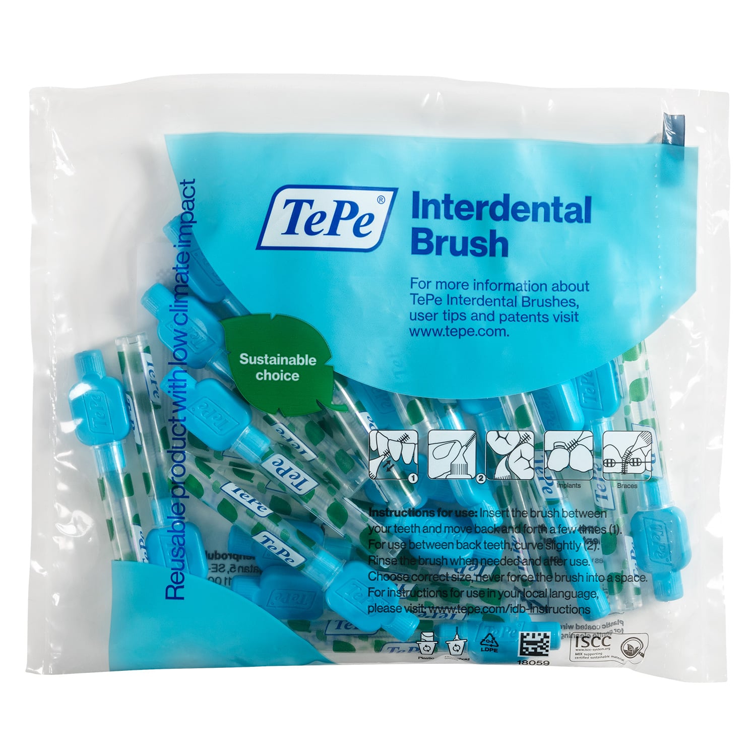 TePe Mellanrumsborste Original 0,6 mm Blå 20-pack