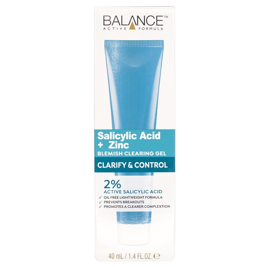 Balance Active Formula 2% Salicylic Acid & Zinc Blemish Clearing Gel 40 ml