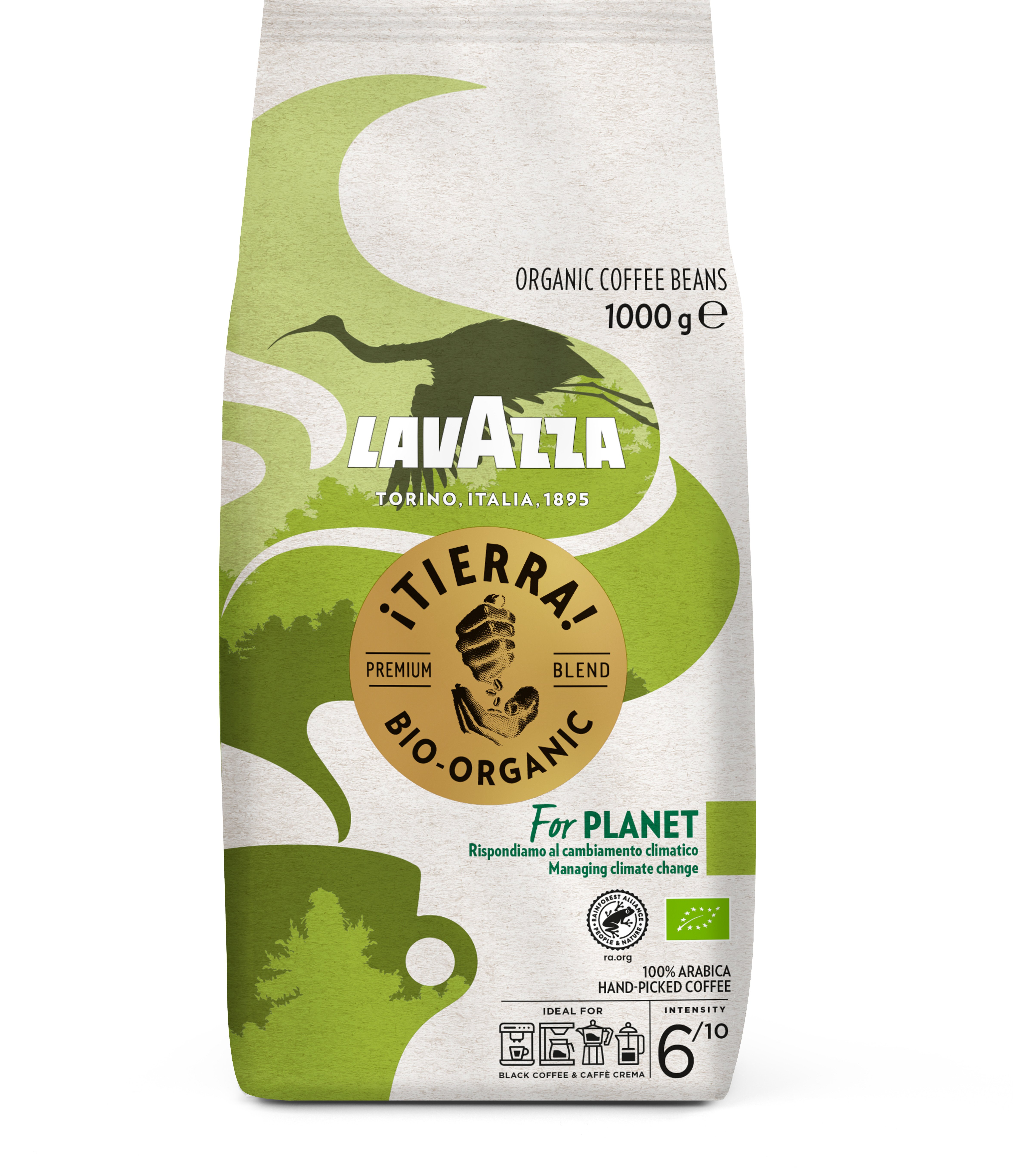 Lavazza Tierra For Planet Bio-Organic Kaffebönor 1000 g