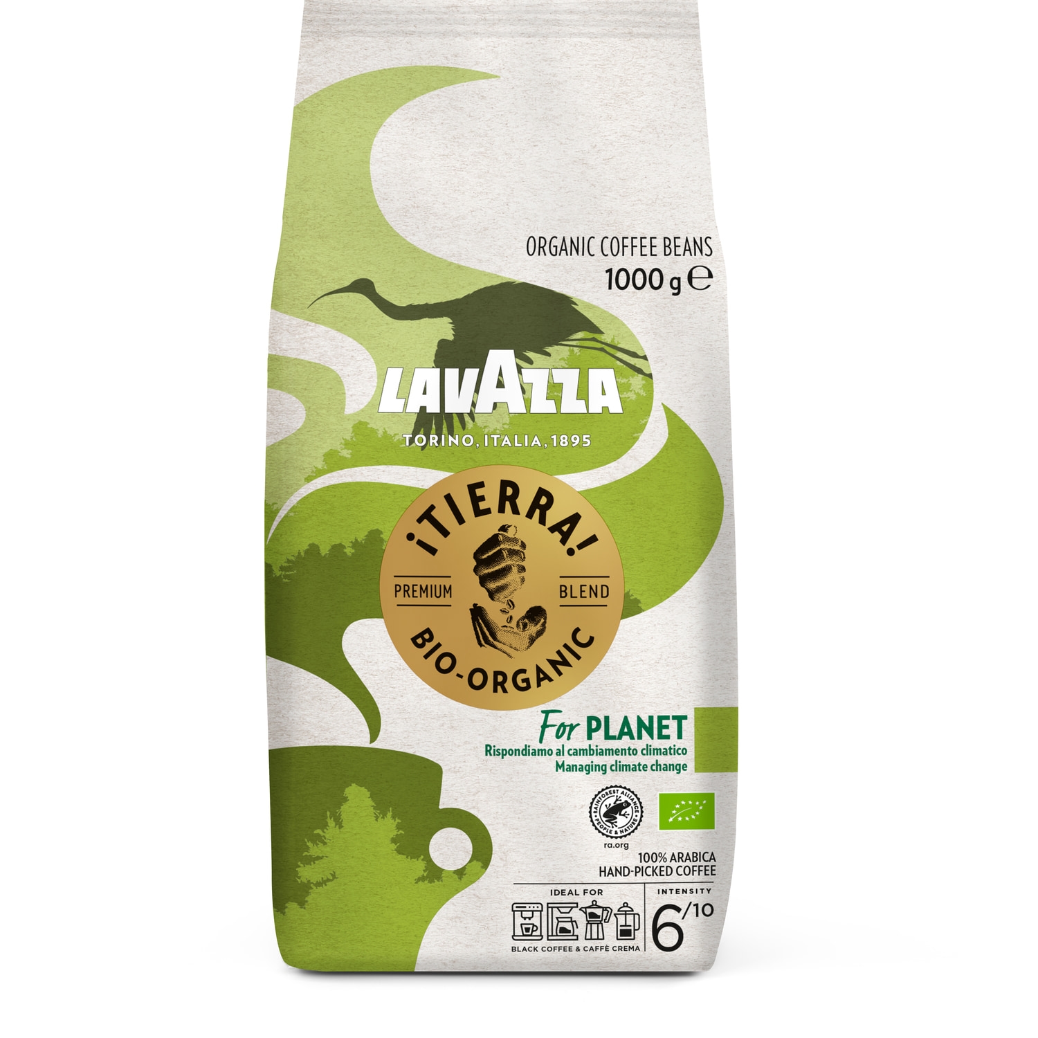 Alternativ bild 1 för Lavazza ¡Tierra! For Planet Organic kaffebönor, 1 kg
