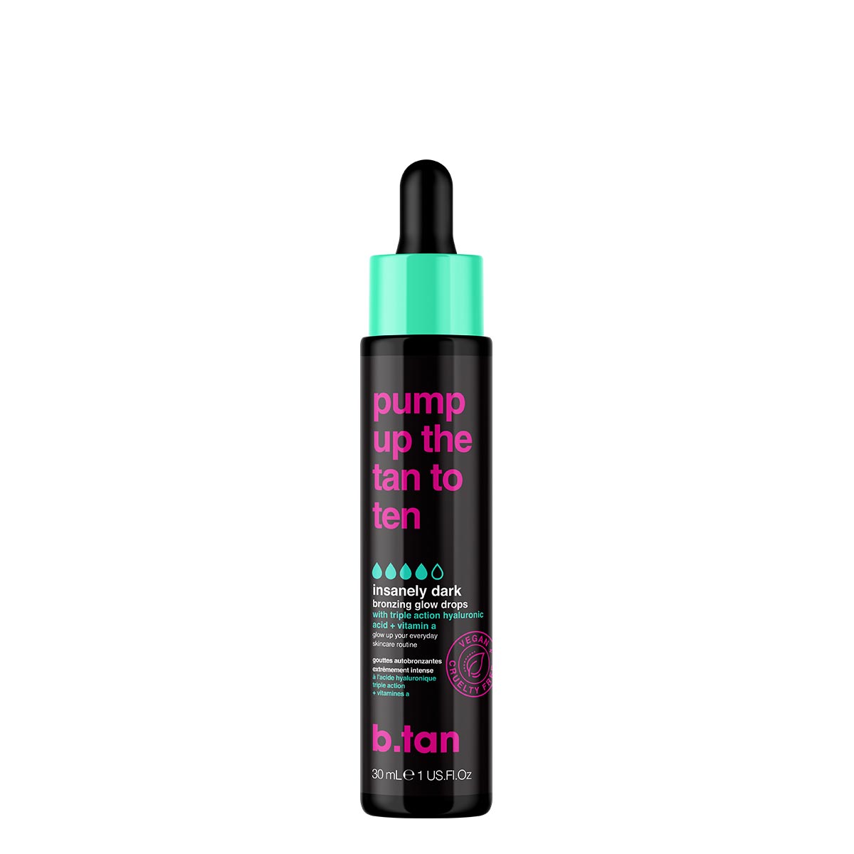 b.tan Pump Up The Tan To Ten Bronzing Glow Drops 30 ml