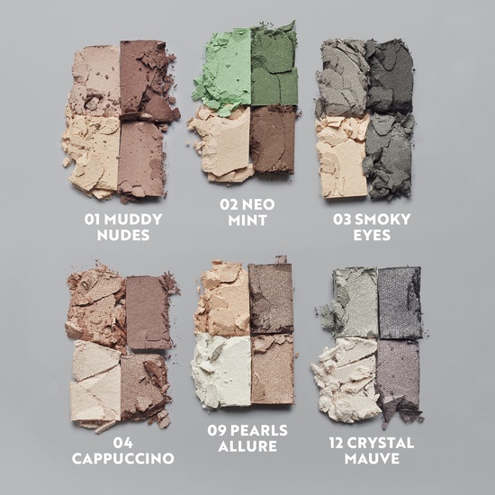 IsaDora The Eyeshadow Quartet 04 Cappuccino 3,5 g
