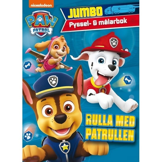 Paw Patrol Pyssel & Målarbok Rulla med Patrullen
