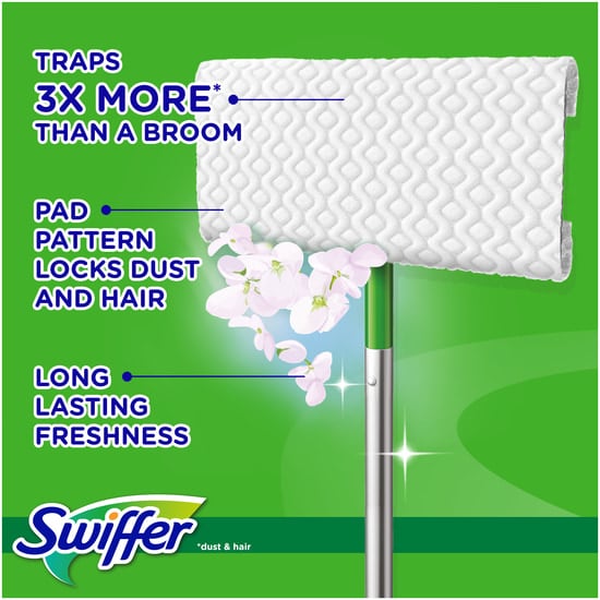 Swiffer Wet & Dry Rengöringsdukar för Golv 90 st torra + 3 st Våta