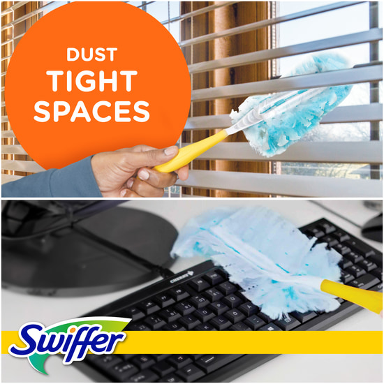 Swiffer Duster Kit med 1 Handtag + 7 Dammvippa Refiller