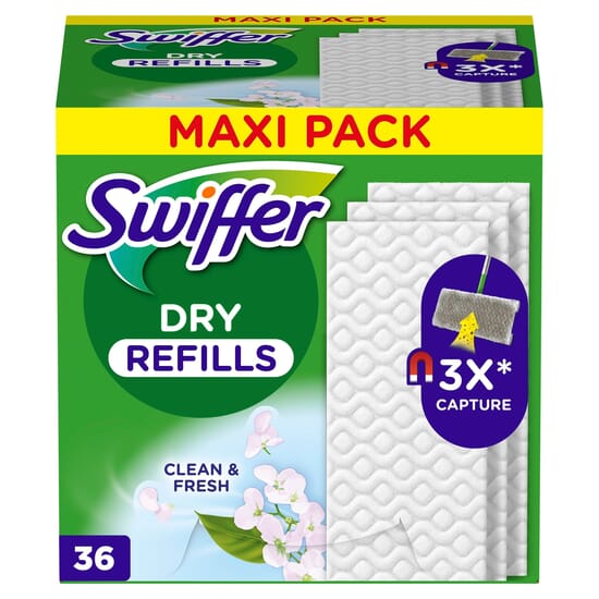 Swiffer Dry Torra Rengöringsdukar för Golv 36 st