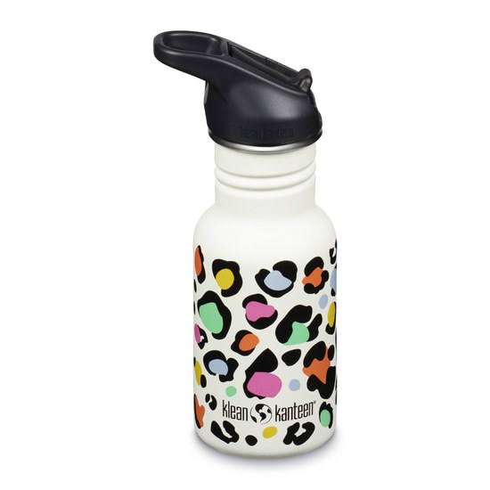 Klean Kanteen Kid Classic Narrow Leopard Print w/ Flip Seal Sport Cap 355 ml