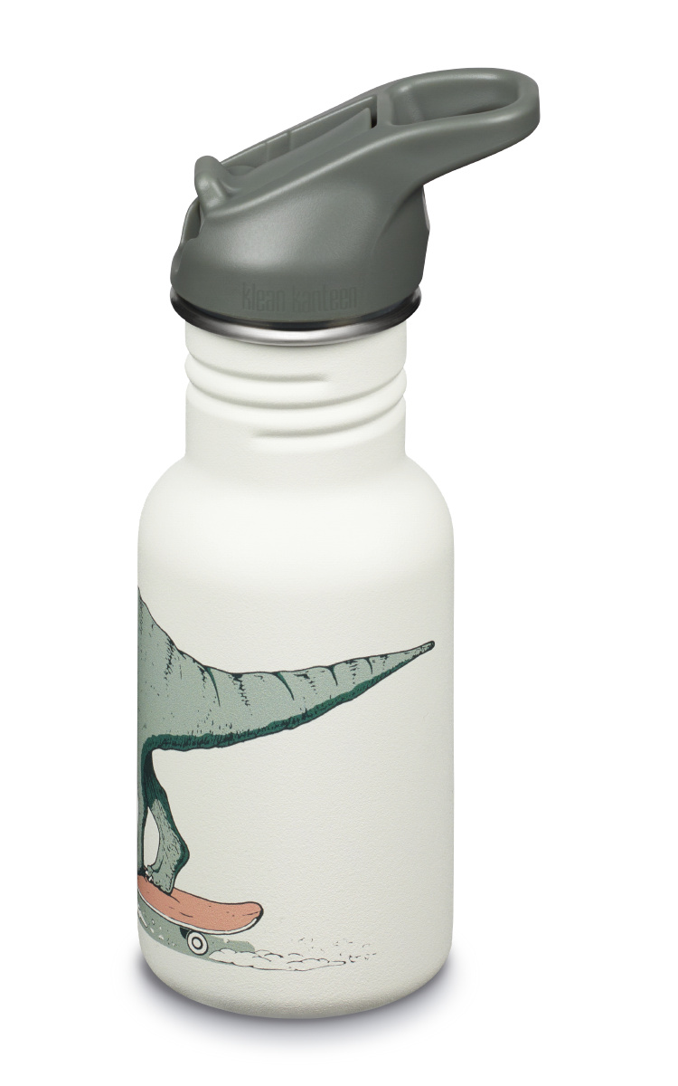 Klean Kanteen Kid Classic Narrow Dino Skate w/ Flip Seal Sport Cap 355 ml