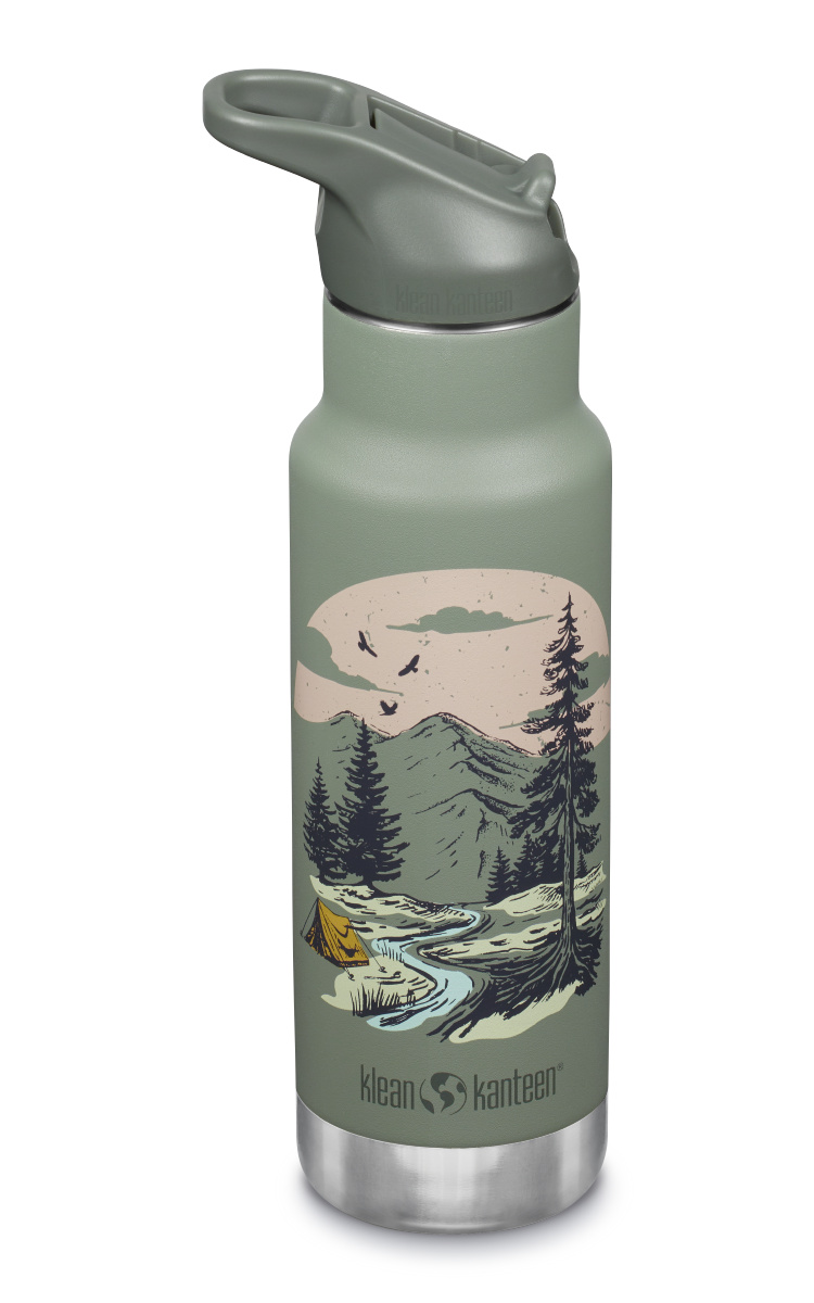 Klean Kanteen Insulated Kid Classic Narrow Mountain Scape w/ Sport Cap 355 ml
