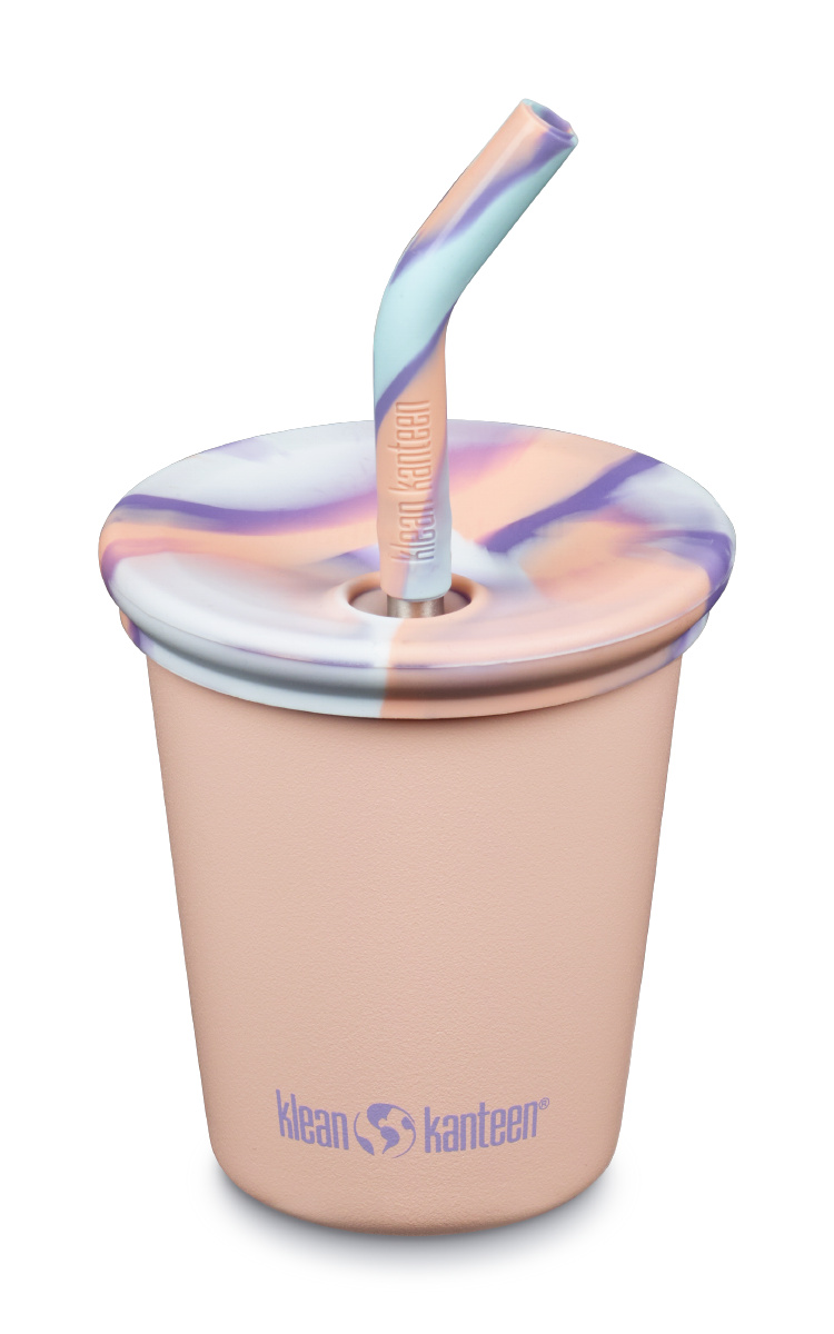 Klean Kanteen Kid Cup Peach Parfait w/ Kid Straw Lid 296 ml