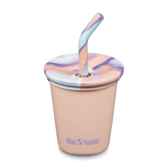 Klean Kanteen Kid Cup Peach Parfait w/ Kid Straw Lid 296 ml