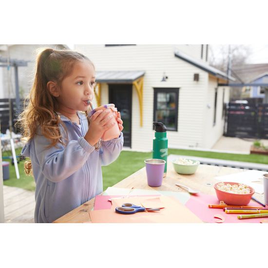Klean Kanteen Kid Cup Peach Parfait w/ Kid Straw Lid 296 ml