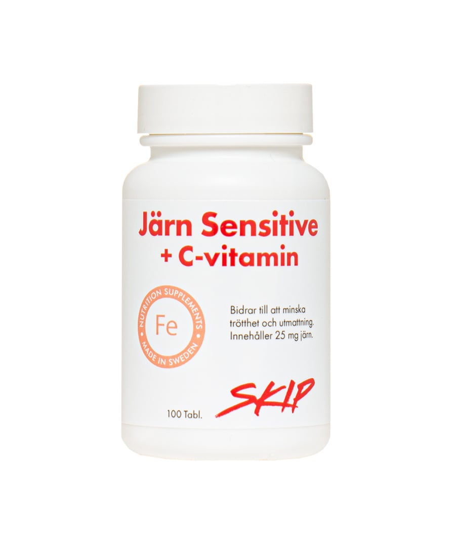Skip Järn Sensitive + C-vitamin 100 tabletter