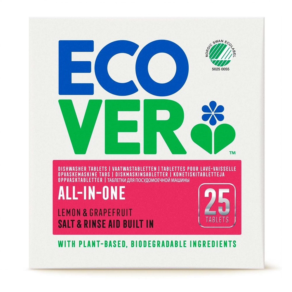 Ecover Maskindisktabletter All-in-One Citrus 25 st 