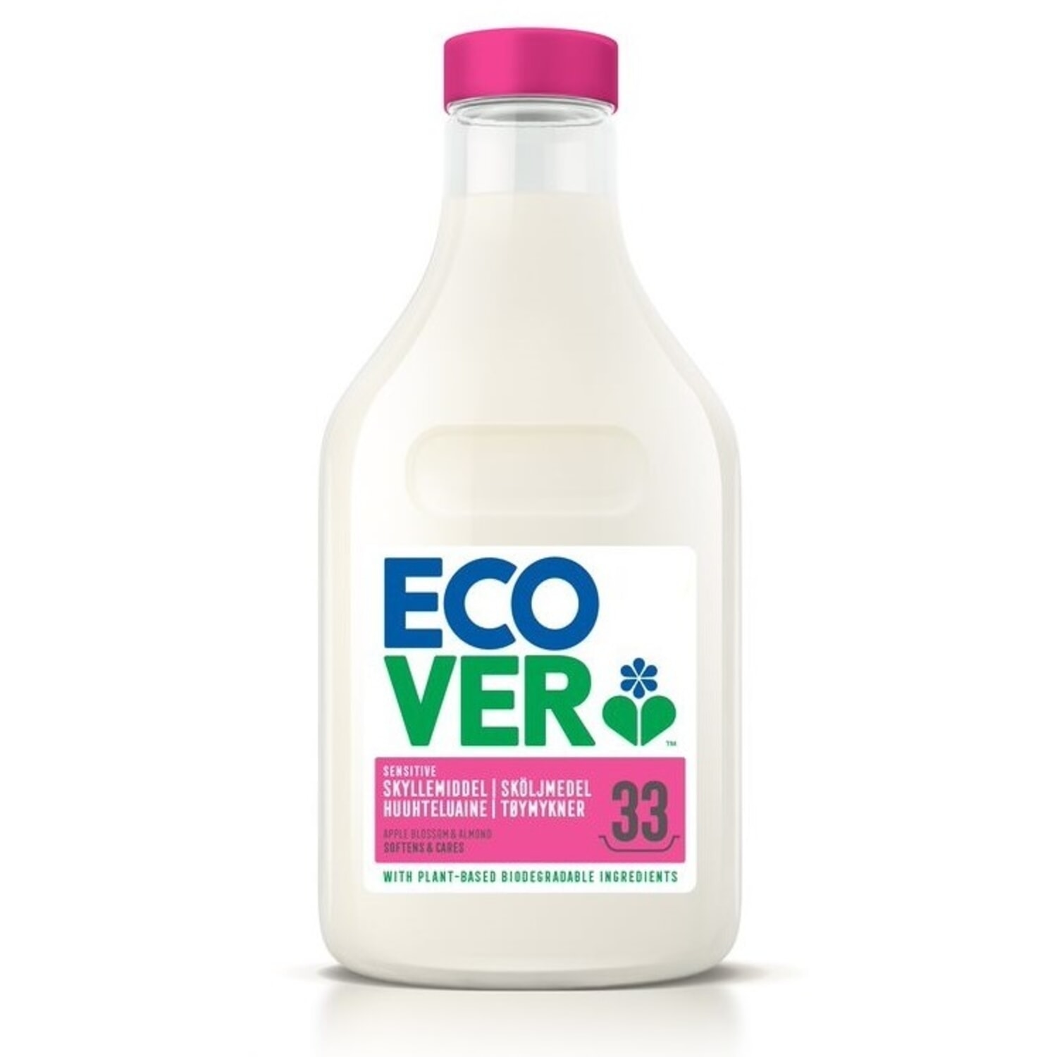 Alternativ bild 1 för Ecover Sköljmedel Apple Blossom & Almond 1000 ml
