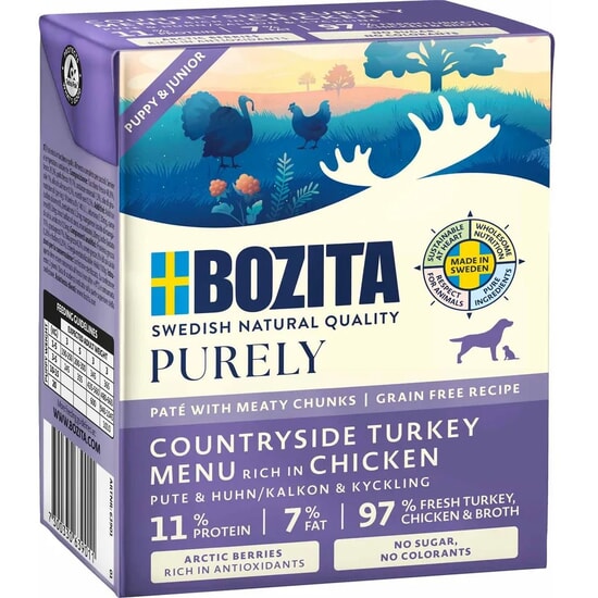 Bozita Dog Purely Pate Turkey Puppy & Junior 370 g 