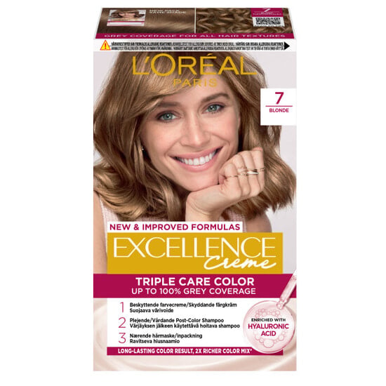 L'Oréal Paris Excellence Creme Permanent Hårfärg 7 Blonde