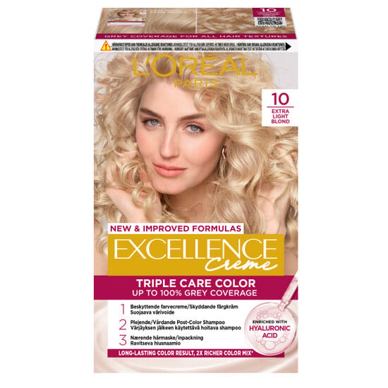L'Oréal Paris Excellence Creme Permanent Hårfärg 10 Extra Light Blonde