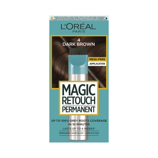 L'Oréal Paris Magic Retouch Permanent Direktverkande Hårfärg 4 Dark Brown
