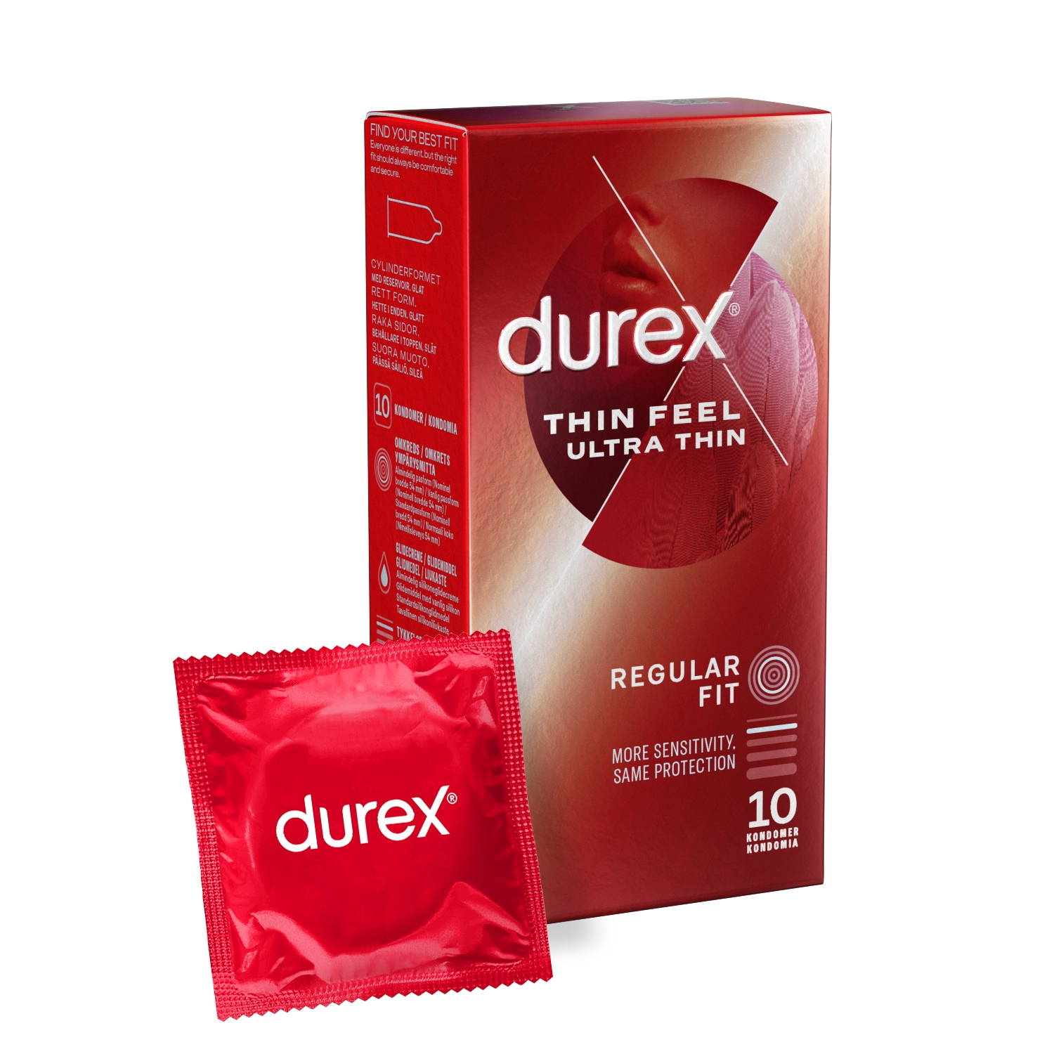 Alternativ bild 1 för Durex Fetherlite Ultra 10 kondomer