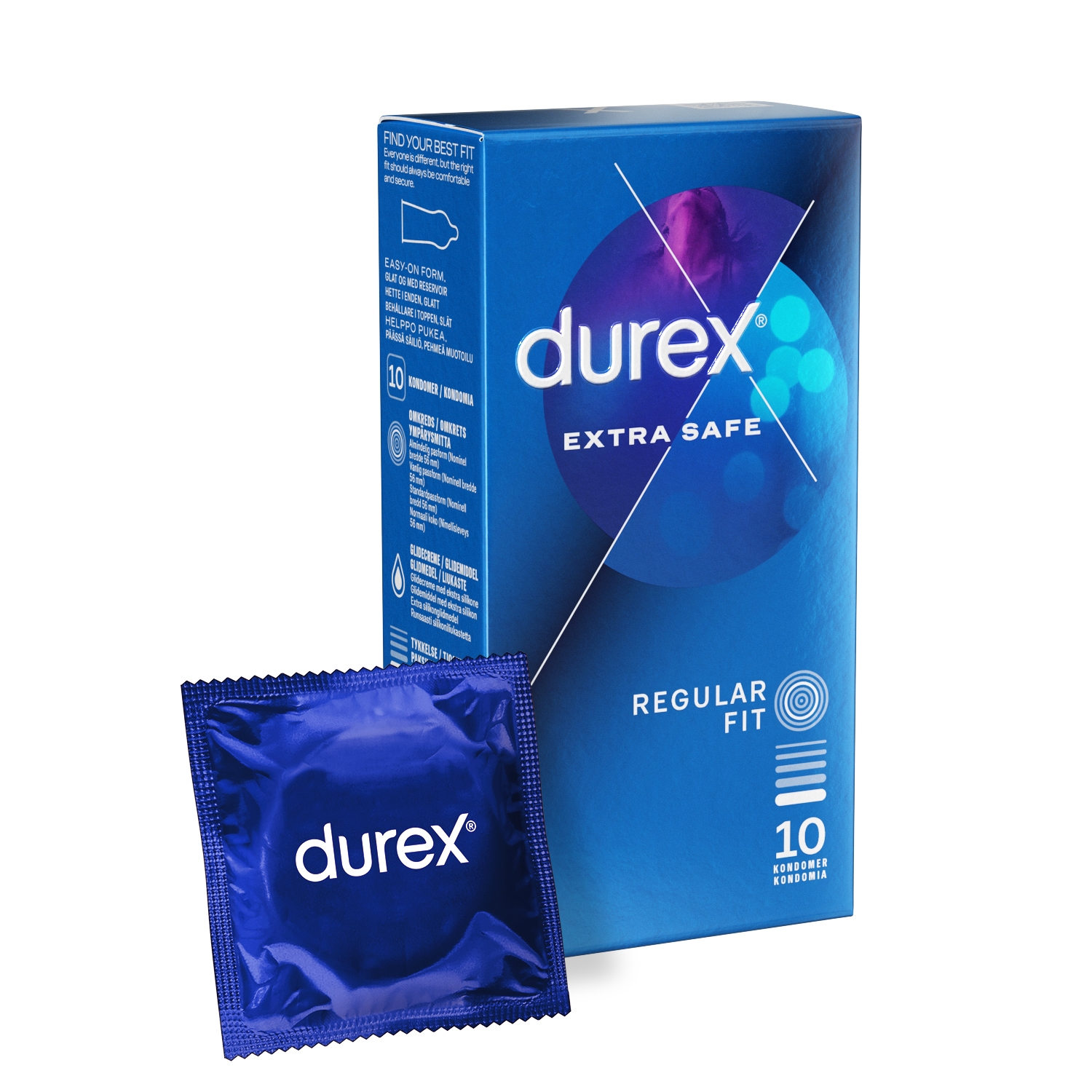 Alternativ bild 1 för Durex Extra Safe 10 st