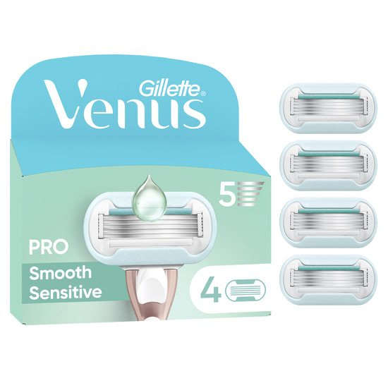 Gillette Venus Pro Smooth Sensitive Rakblad 4 st