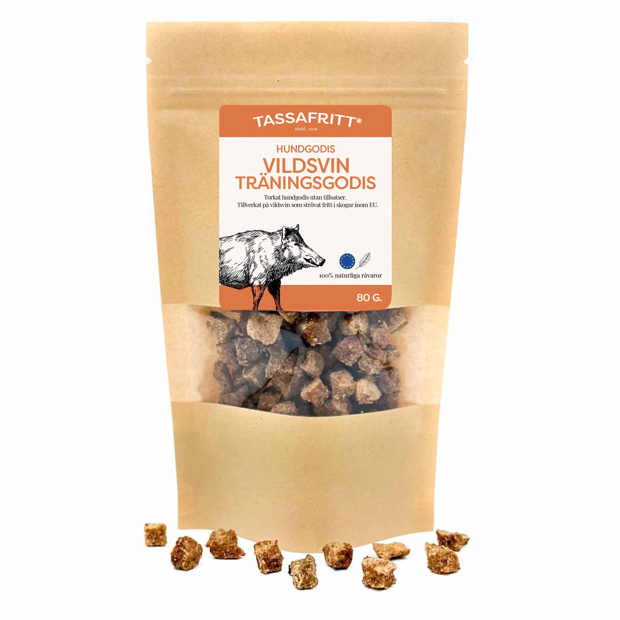 TassaFritt Vildsvin Träningsgodis 80 g